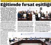 Braille Alfabesi ile Dini Kavramlar Öğreticiliği Sertifika Programı Mezuniyet Töreni Gerçekleştirildi