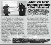 Afet ve Kriz Bölgelerinde Dinî Hizmet