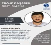 Fakültemizden COST Başarısı
