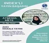 Fakültemizden Yayın Başarısı