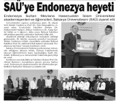 Endonezya Sultan Mevlâna Hasenuddin İslam Üniversitesi Heyeti Ziyareti