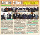 Prof. Dr. Suat Cebeci’ye Uğurlama Töreni