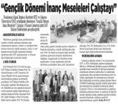 Gençlik Dönemi İnanç Meseleleri Konulu Çalıştay