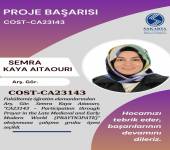 Fakültemizden COST Başarısı