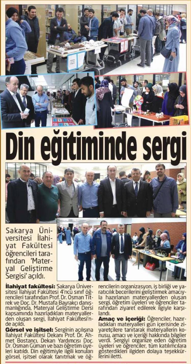 Din Eğitiminde Materyal Geliştirme Sergisi