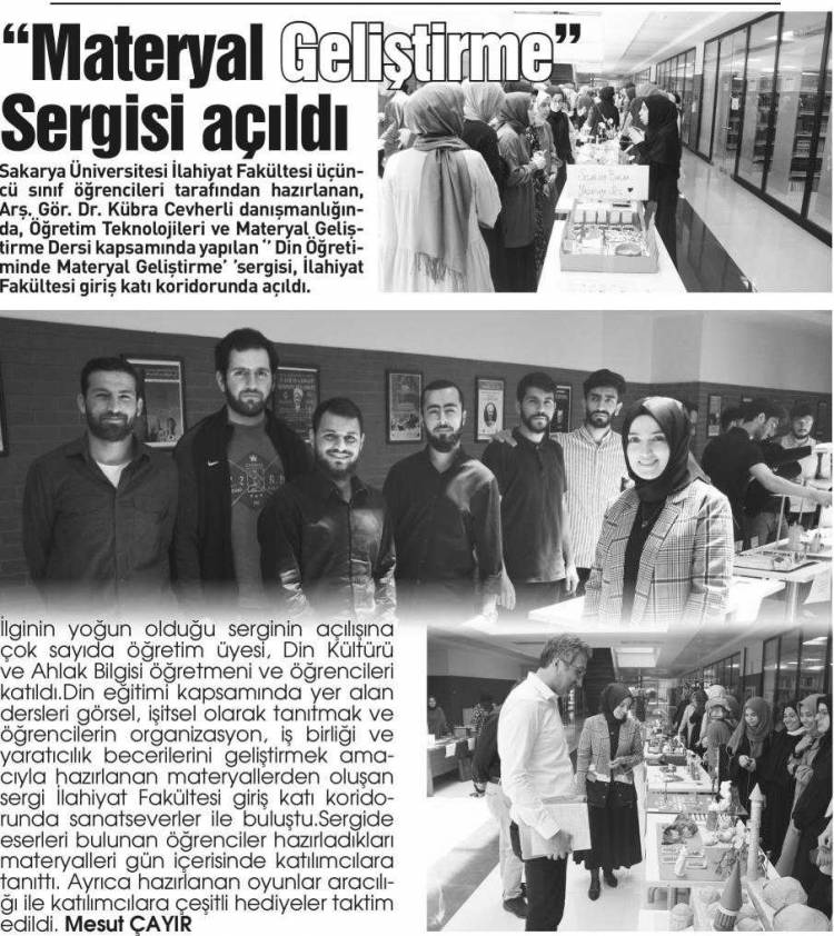 Fakültemizde Materyal Geliştirme Sergisi