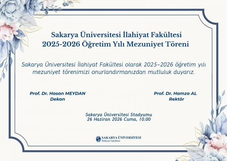 2025-2026 Öğretim Yılı Mezuniyet Töreni