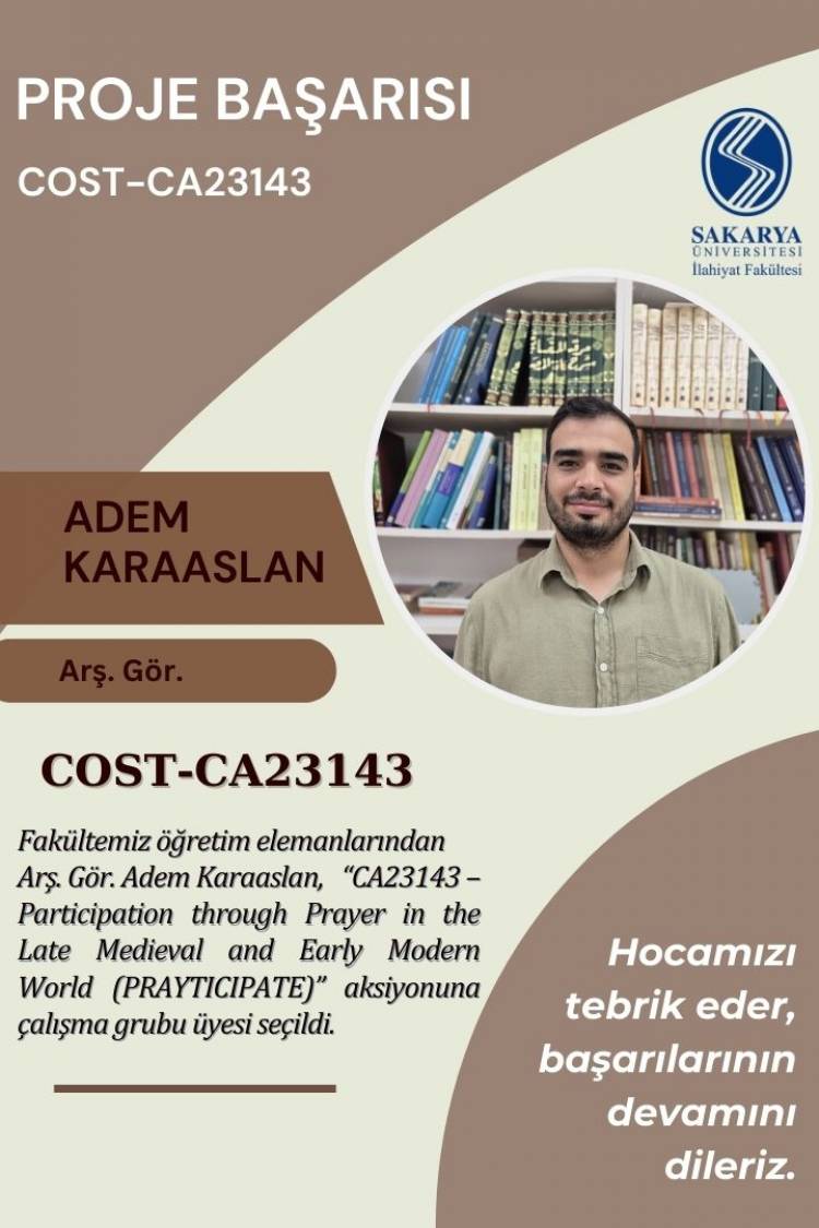 Fakültemizden COST Başarısı
