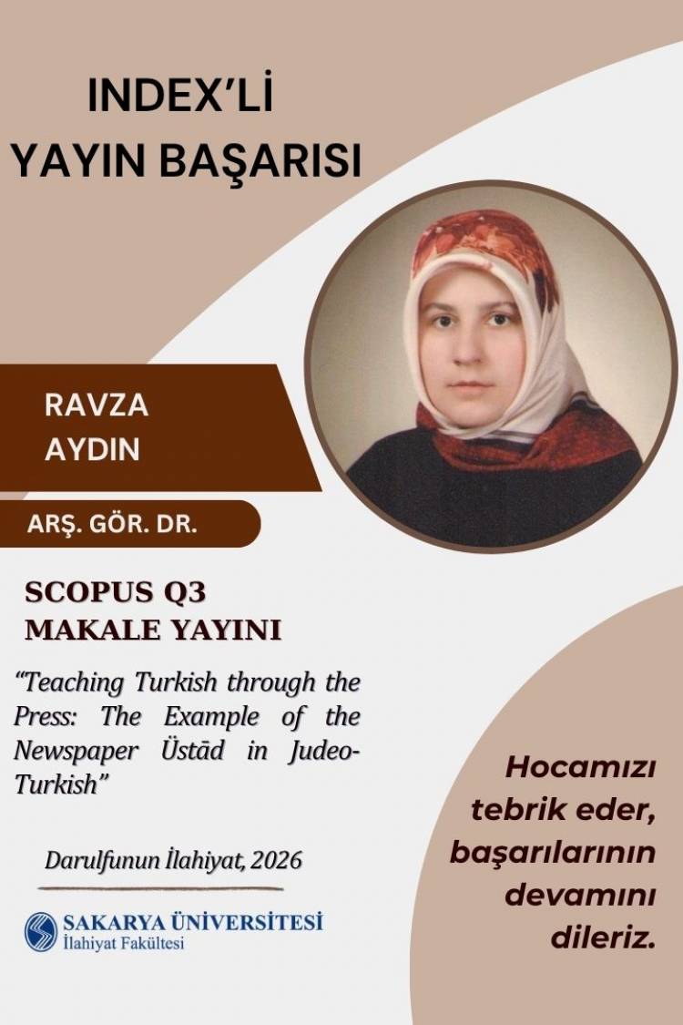 Fakültemizden Yayın Başarısı