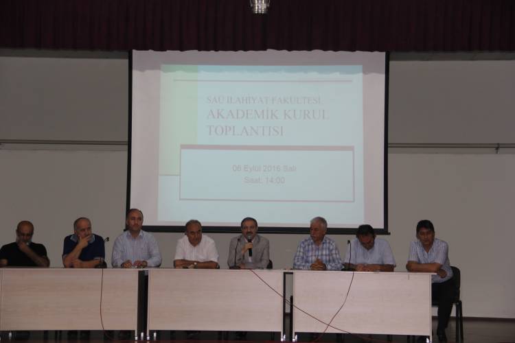 FAKÜLTEMİZ AKADEMİK KURUL TOPLANTISI