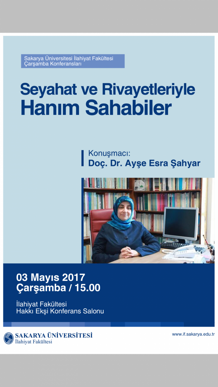 Çarşamba Konferansı: Seyahat ve Rivayetleriyle Hanım Sahabiler