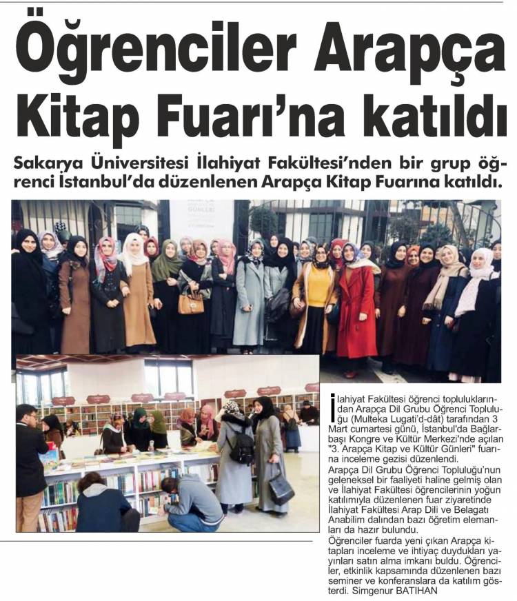 Arapça Kitap Fuarı Ziyareti