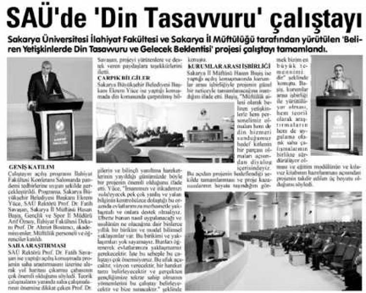 “Beliren Yetişkinlerde Din Tasavvuru ve Gelecek Beklentisi” Çalıştayı