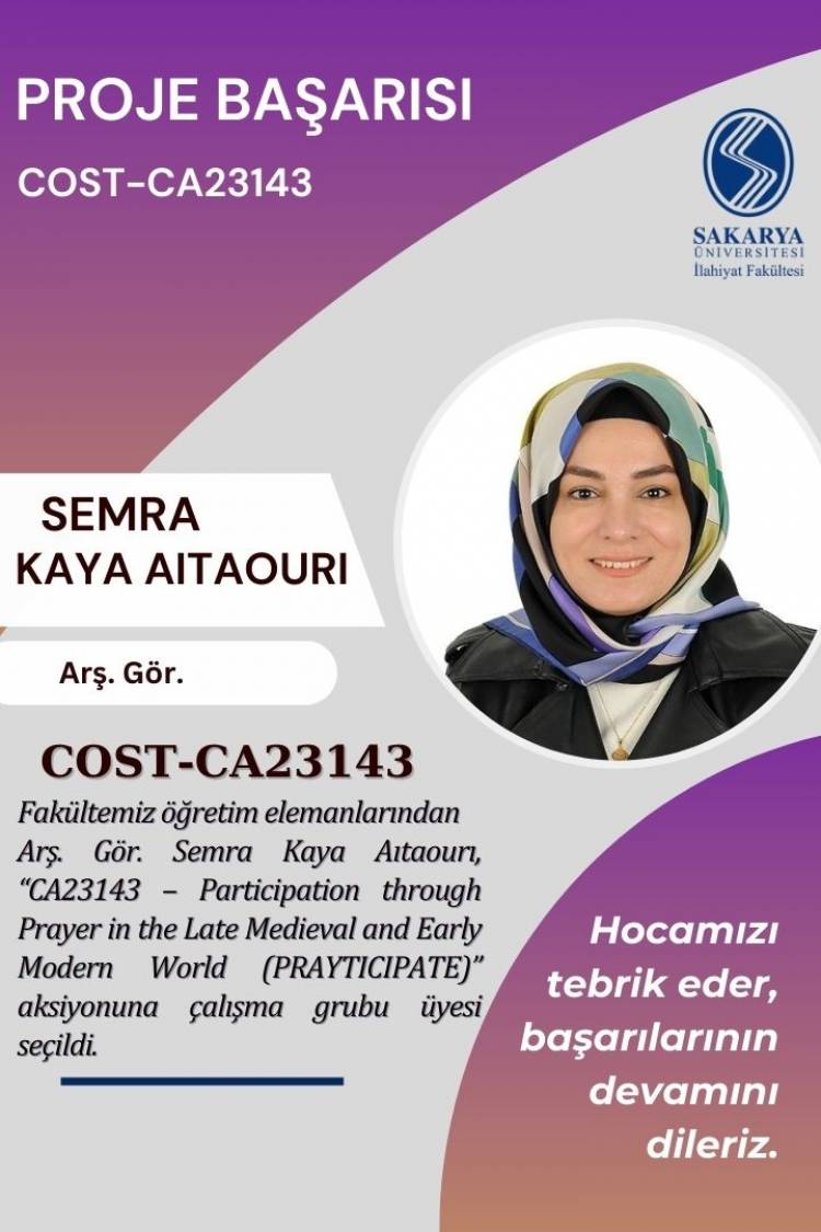 Fakültemizden COST Başarısı
