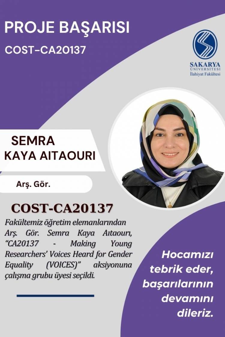 Fakültemizden COST Başarısı