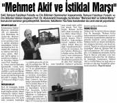 Mehmet Akif ve İstiklal Marşı Konulu Seminer