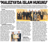 “Ana Hatlarıyla Malezya’da İslam Hukuku” Konferansı